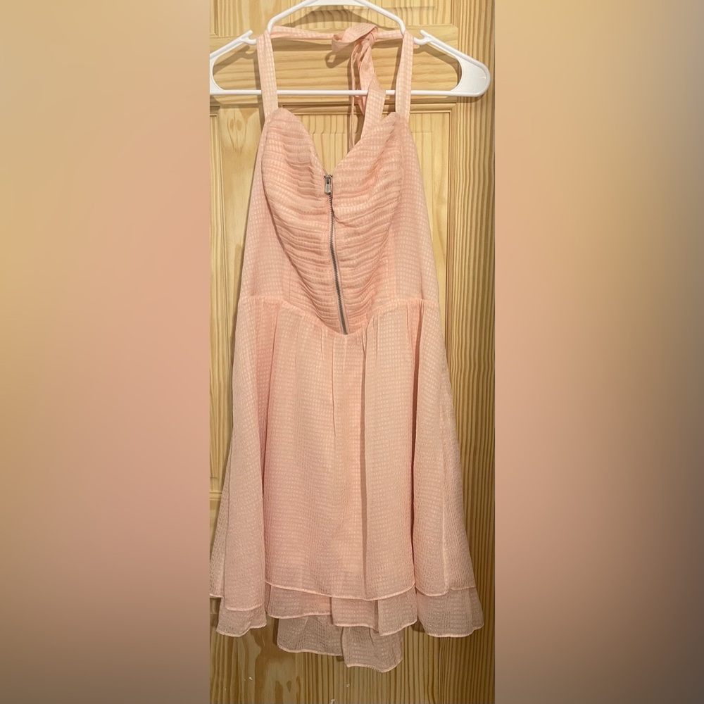 💖💖NicePeach color Strapless Dress - Picture 4 of 13